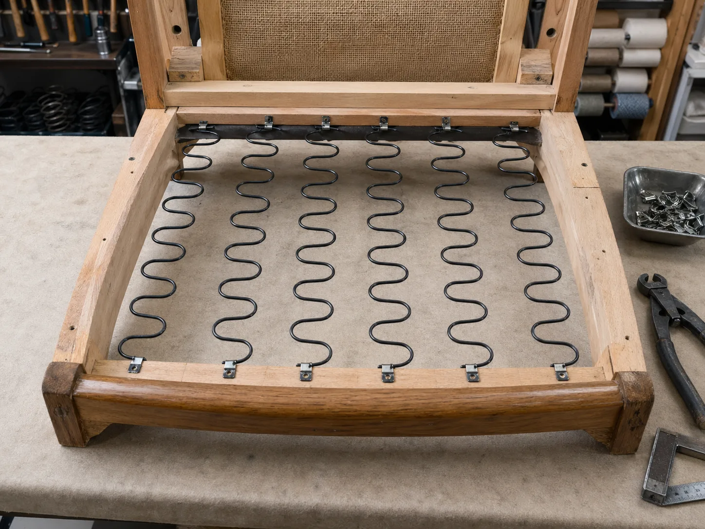 Metal Sinuous Spring Sinuous Springs and No-Sag Spring Systems | Upholstery Handbook